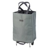 レップ ショッピングカート ハンディ折りたたみカート 保冷保温 30L グレー 507841 1個