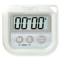 タニタ（TANITA） デジタルタイマー キッチンタイマー 丸洗いタイマー ホワイト TD376NWH 1個