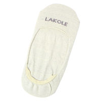 レディース カバーカラーラメソックス クリーム 23～25cm LAKOLE/ラコレ