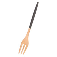 ウッドカトラリーフォーク（S） ブラック LAKOLE/ラコレ