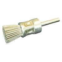 高島産業 亜鉛メッキワイヤー線 底磨き型ブラシ 直型(筒型 短毛丈タイプ) EA-020-5 1セット(3個)（直送品）