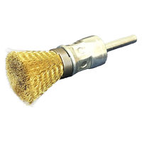 高島産業 真鍮 筒型(エンド)ブラシ スプリング付 EB-015SP-5 1セット(3個)（直送品）