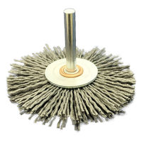 高島産業 砥粒入ナイロン 軸付ホイールブラシ WSG-075M-3 1セット(3個)（直送品）