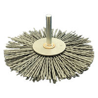 高島産業 砥粒入ナイロン 軸付ホイールブラシ WSG-100A-3 1セット(3個)（直送品）