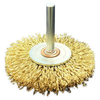 高島産業 メッキ撚り線 軸付ホイールブラシ WSR-065-3 1セット(3個)（直送品）