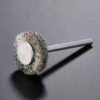 高島産業 ステンレス 軸付きミニホイールブラシ WSSM-020-3 1セット(3個)（直送品）