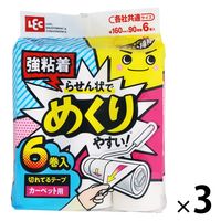 激落ちくん ちょい掃除切れてる粘着 幅160mm 各社共通サイズ 90周 1セット（1パック（6巻入）×3） レック