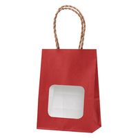 パックタケヤマ ウィンドウミニバッグ ルージュ XZT65214 1セット（100枚：25枚入×4袋）