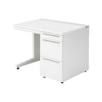 【組立設置込】プラス US-1S 片袖机 幅1000×奥行700×高さ720mm ホワイト×ホワイト UR-107AL-3 WS/W4 1台（直送品）