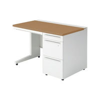 【組立設置込】プラス US-1S 片袖机 幅1100×奥行700×高さ720mm MID×ホワイト UR-117AL-3 T2/W4 1台（直送品）
