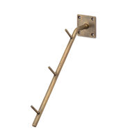 ポッシュリビング フック アンティークゴールド W4×D17.8×H16.3cm アイアン 63661 1個（直送品）