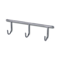 ポッシュリビング アイアンハンギングフック 3連 シルバー W23×D4.5×H6.5cm 63704 1個（直送品）