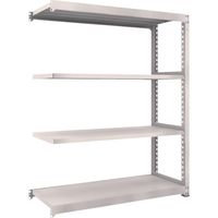 トラスコ中山 TRUSCO スチールラック M5型中量棚 1500×571×H1800 4段 連結 ネオグレー M5-6564B NG 1台（直送品）