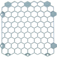 トラスコ中山 TRUSCO 抗菌・防炎ジョイントスノコ 土足用 グレー TJDDS15-GY 1枚 206-5390（直送品）