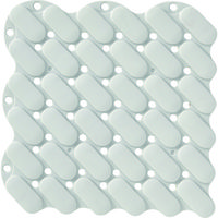 トラスコ中山 TRUSCO 抗菌・防炎ジョイントスノコ 素足用 グレー TJSS15-GY 1枚 207-2736（直送品）