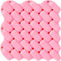 トラスコ中山 TRUSCO 抗菌・防炎ジョイントスノコ 素足用 ピンク TJSS15-P 1枚 207-2737（直送品）