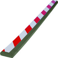 トラスコ中山 TRUSCO セーフティクッション 山型 1本入 幅70 長さ900 赤白 TSC-3070-900-RW 1袋(1本)（直送品）