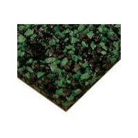 ミヅシマ工業 ミヅシマ クッションマット 7mm グリーン/ブラック (受注生産) 407-016 1セット(40巻) 123-1502（直送品）