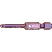 PB SWISS TOOLS ピービースイスツールズ 六角穴用 ボールポイントビット 3mm 全長50mm E6.212/3 1個（直送品）