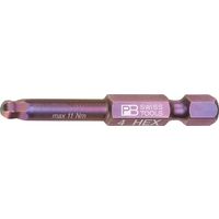 PB SWISS TOOLS ピービースイスツールズ 六角穴用 ボールポイントビット 4mm 全長50mm E6.212/4 1個（直送品）
