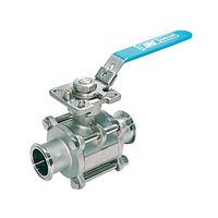 コンサス サニタリーボールバルブ 2S 禁油処理(クラスII)製品 67-6449-63 1個 67-6435-78（直送品）