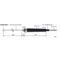 安立計器 高精度 半固形物・液体一般用温度センサ φ3.0mmパイプ長 BSMシリーズ BSM-31E-030-TC1-ASP 1本（直送品）
