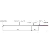 安立計器 高精度 半固形物・液体一般用温度センサ φ1.5mmパイプ長 BSMシリーズ BSM-11E-010-TS1-ASP 1本（直送品）