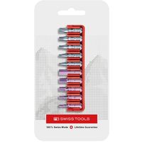 ピービースイスツールズ 10本組 ショートタイプ 六角・へクスローブビットセット ビットホルダー付 パッケージタイプ C6.704CN（直送品）