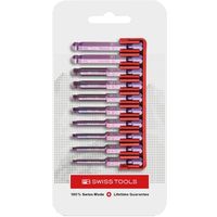 ピービースイスツールズ 10本組 段付きボールポイントビットセット ビットホルダー付 パッケージ仕様 E6.715CN 1セット（直送品）