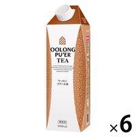 三井農林 ホワイトノーブル ウーロンプアール茶 1L 1箱（6本入）
