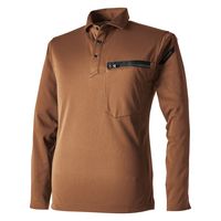 TS DESIGN T/Cワークニットロングポロシャツ キャメル 4L 51305-65-4L 1着（直送品）