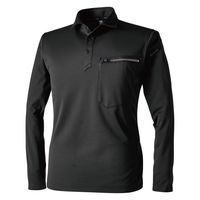 TS DESIGN T/Cワークニットロングポロシャツ ブラック 5L 51305-95-5L 1着（直送品）