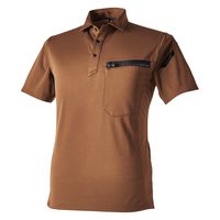 TS DESIGN T/Cワークニットショートポロシャツ キャメル S 51355-65-S 1着（直送品）