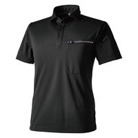 TS DESIGN T/Cワークニットショートポロシャツ ブラック 4L 51355-95-4L 1着（直送品）
