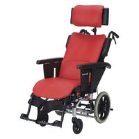 ピジョン 車いす ラクレスト(介助ブレーキ付) 25277701 PR-2000B(レッド) 1台（直送品）