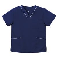 ディーフェイズ スクラブ(男女兼用) 23781800 インディゴフレッシュ DS-2001(SS) 1着　スクラブ（直送品）