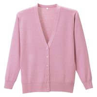 ディーフェイズ 抗ピル長袖カーディガン 23756304 ローズピンク D-1001(3L) 1着（直送品）