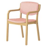 マツヨシ チェア(肘付) 肘付 19493500 ピンク MY-N3165 1台（直送品）