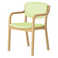 マツヨシ チェア(肘付) 19493500 ミントグリーン MY-N3165 1台（直送品）