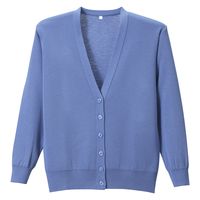 ディーフェイズ 抗ピル長袖カーディガン 23756304 サックスブルー D-1001(3L) 1着（直送品）