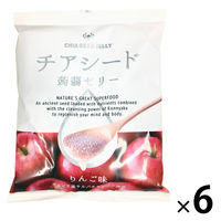 チアシード蒟蒻ゼリー　りんご味　1セット（1袋（10個）×6）　こんにゃくゼリー