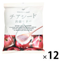 チアシード蒟蒻ゼリー　りんご味　1セット（1袋（10個）×12）　こんにゃくゼリー