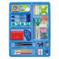 ライオン事務器 デスクイントレー ブルー CS-58 1個