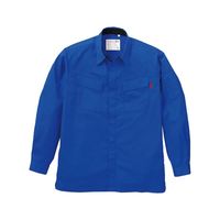 中塚被服 長袖シャツ ブルー L N303-3-L 1枚（直送品）