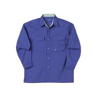 中塚被服 長袖シャツ パープル 4L CJ73-79-4L 1枚（直送品）