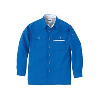 中塚被服 長袖シャツ ブルー 5L E8030-3-5L 1枚（直送品）