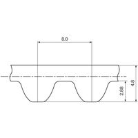 三ツ星ベルト 三ツ星ベルト(株) メガトルクU タイミングベルト MTS8M形(ポリウレタン) 600MTS8M640U 1P（直送品）