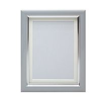 万丈 Vカラー肖像額 L判 グレー VSC-L-GY 1個 63-5755-62（直送品）