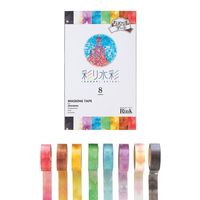 松浦工業 彩り水彩(マスキングテープ)8色入 IRO10068P 1セット(8色) 7-7697-01（直送品）