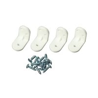アイワ金属 アングルブラケット ホワイト 4個入 AP-1301W 1個(4個) 64-5082-72（直送品）